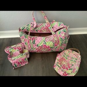 Vera Bradley, Pinwheel Pink, Set of 3